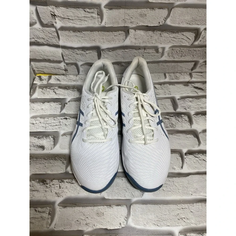 ASICS Gel-Game 9 White Steel Blue‎ Lace Up Men's Size 9.5